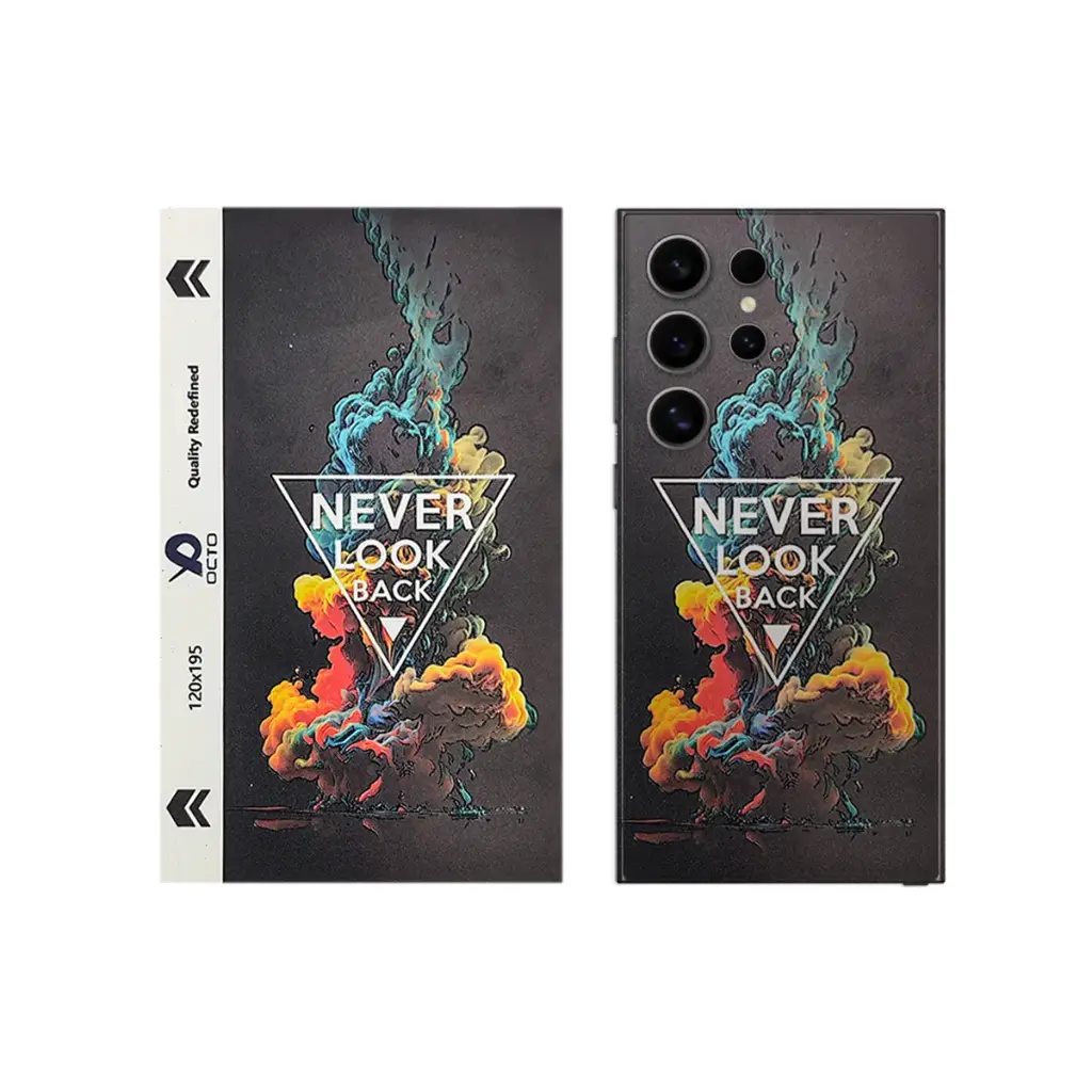 3D Printed Mobile Back Customize Skin (Never Look Back)