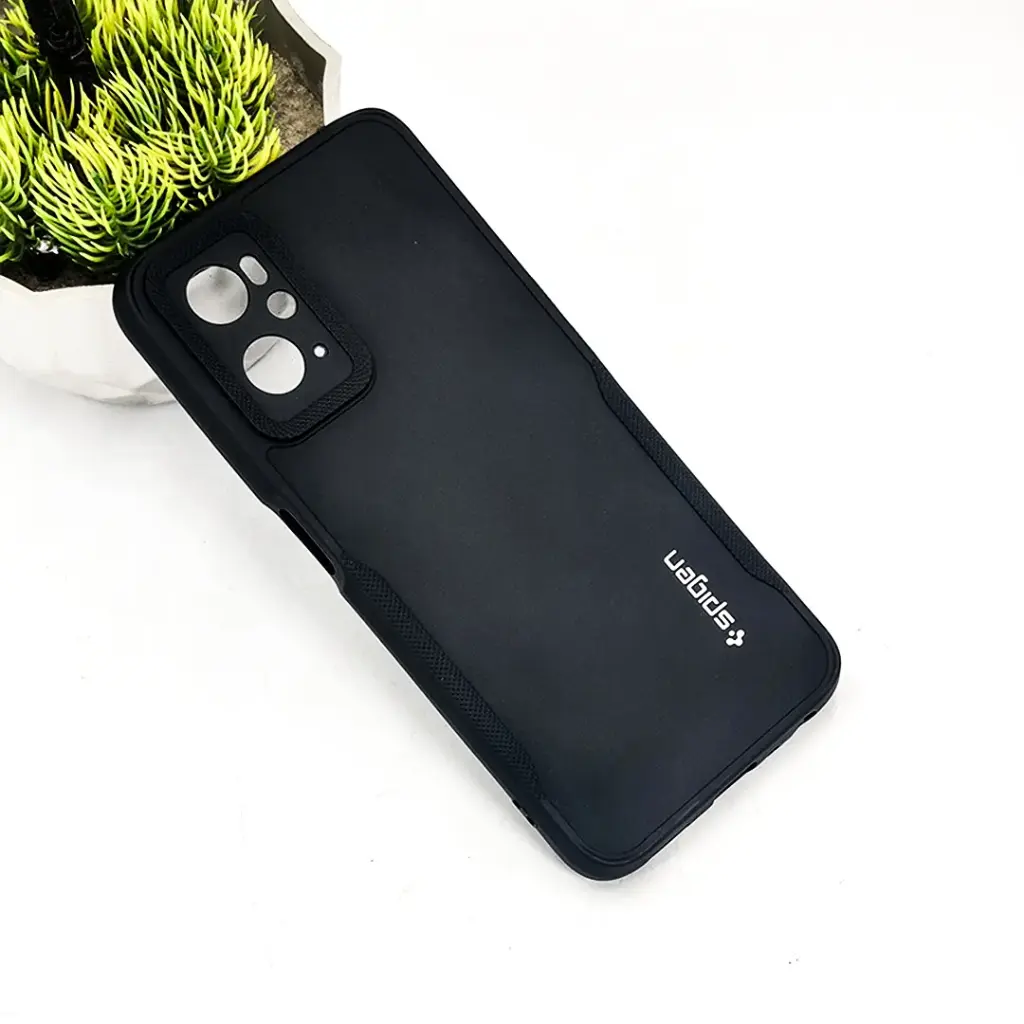 Oppo A76/A96/A36/Realme 9i Spigen Soft Silicone Back Case (Black)