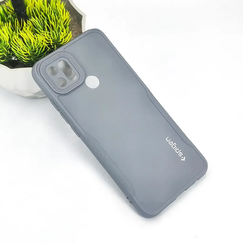 Oppo A15|A15S Spigen Soft Silicone Back Case (Gray)