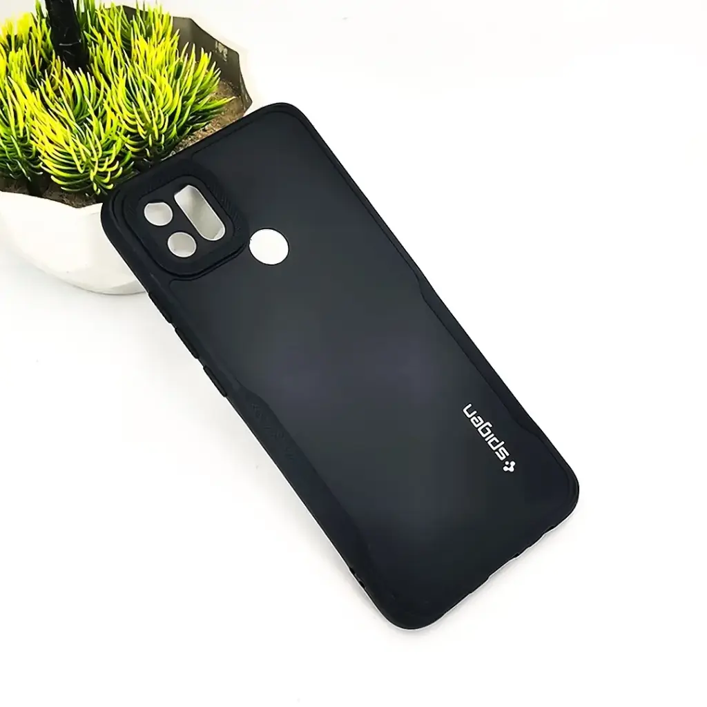 Oppo A15|A15S Spigen Soft Silicone Back Case (Black)
