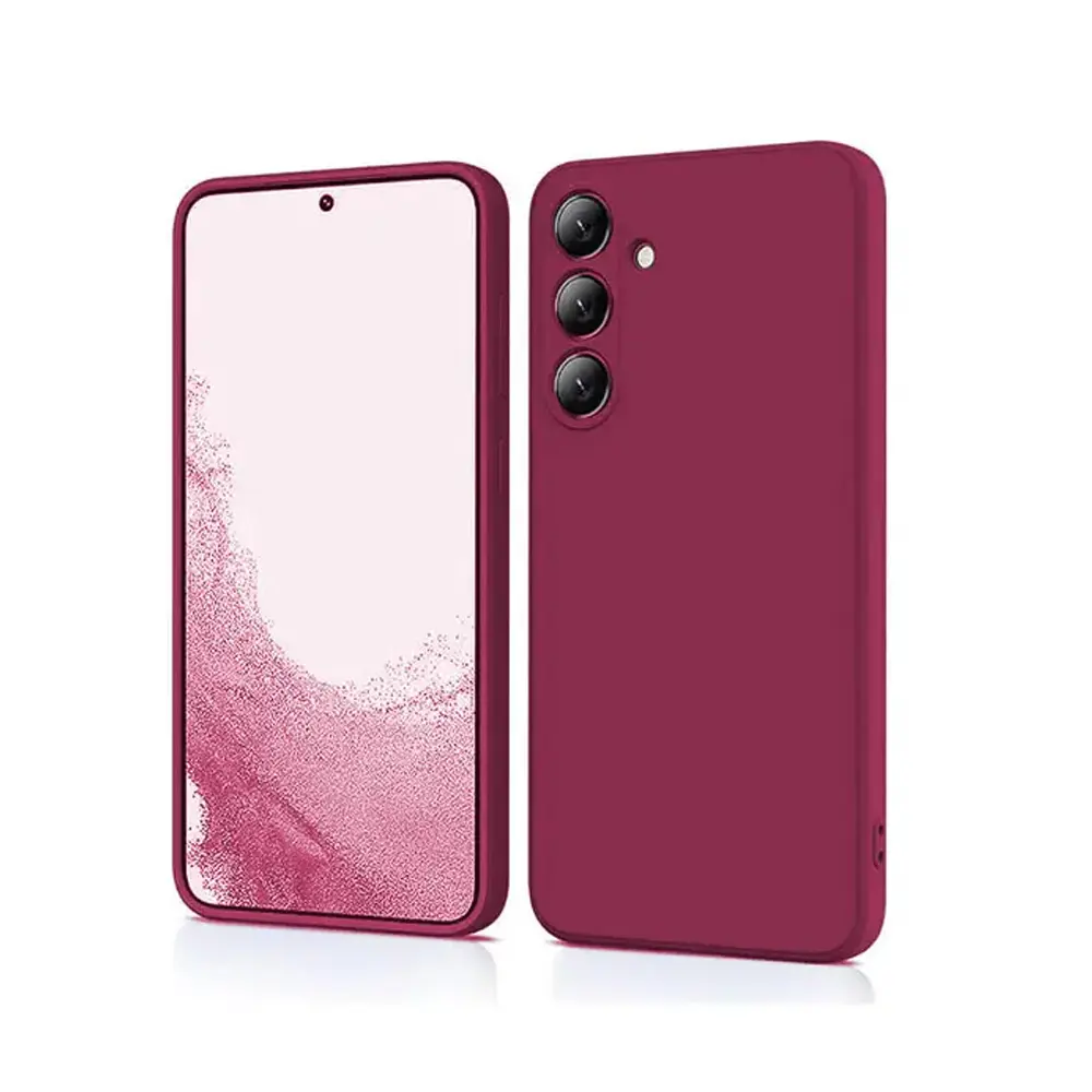 Samsung A26 5G Original Official Soft Silky Back Case (Maroon)
