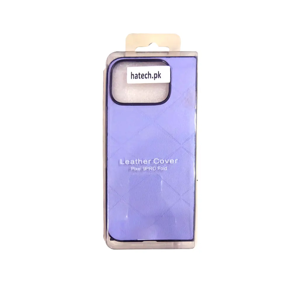 Google Pixel 9 Pro Fold Luxuary Leather Back Case (Light Purple)