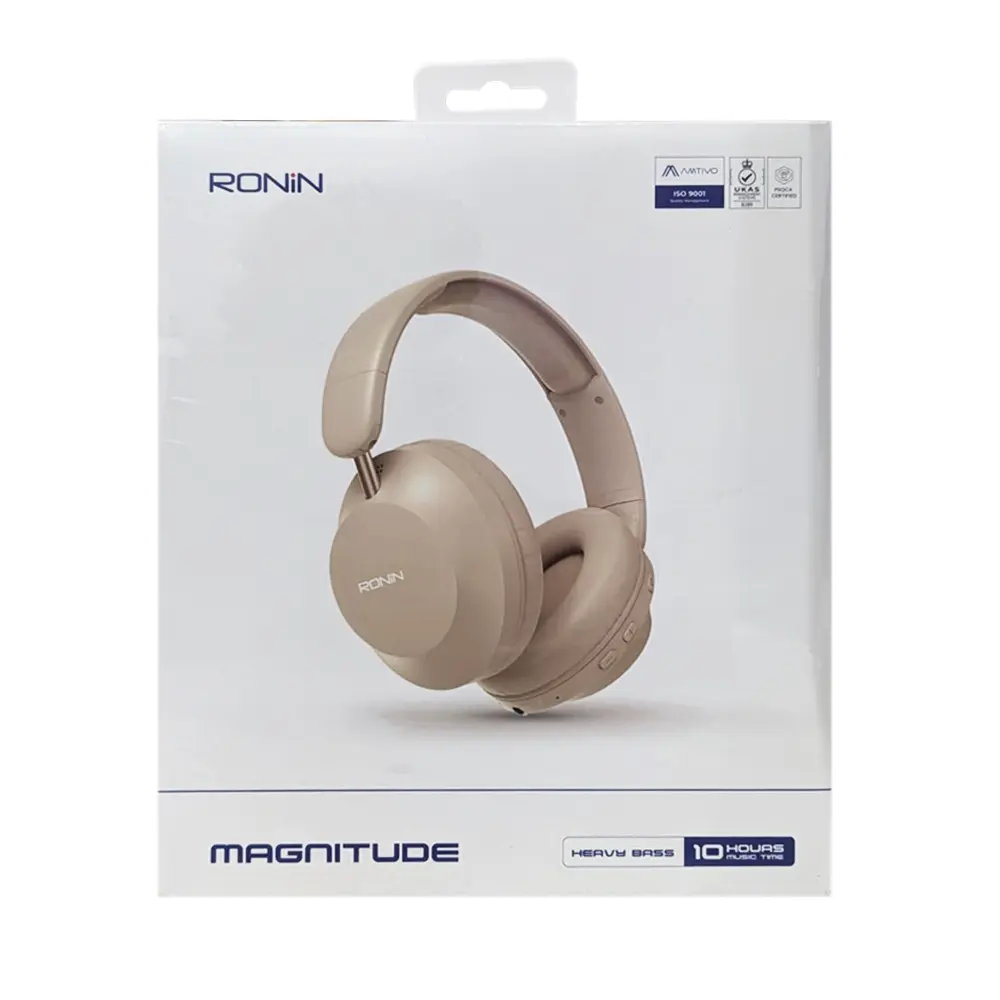 [HFB8RN9-1-43] Ronin R-1505 Magnitude Wireless Bluetooth Headphones