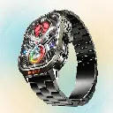 Ronin R-013 Luxe Bluetooth Calling Smart Watch Square Dial Sports Look With Rolex Chain Straps
