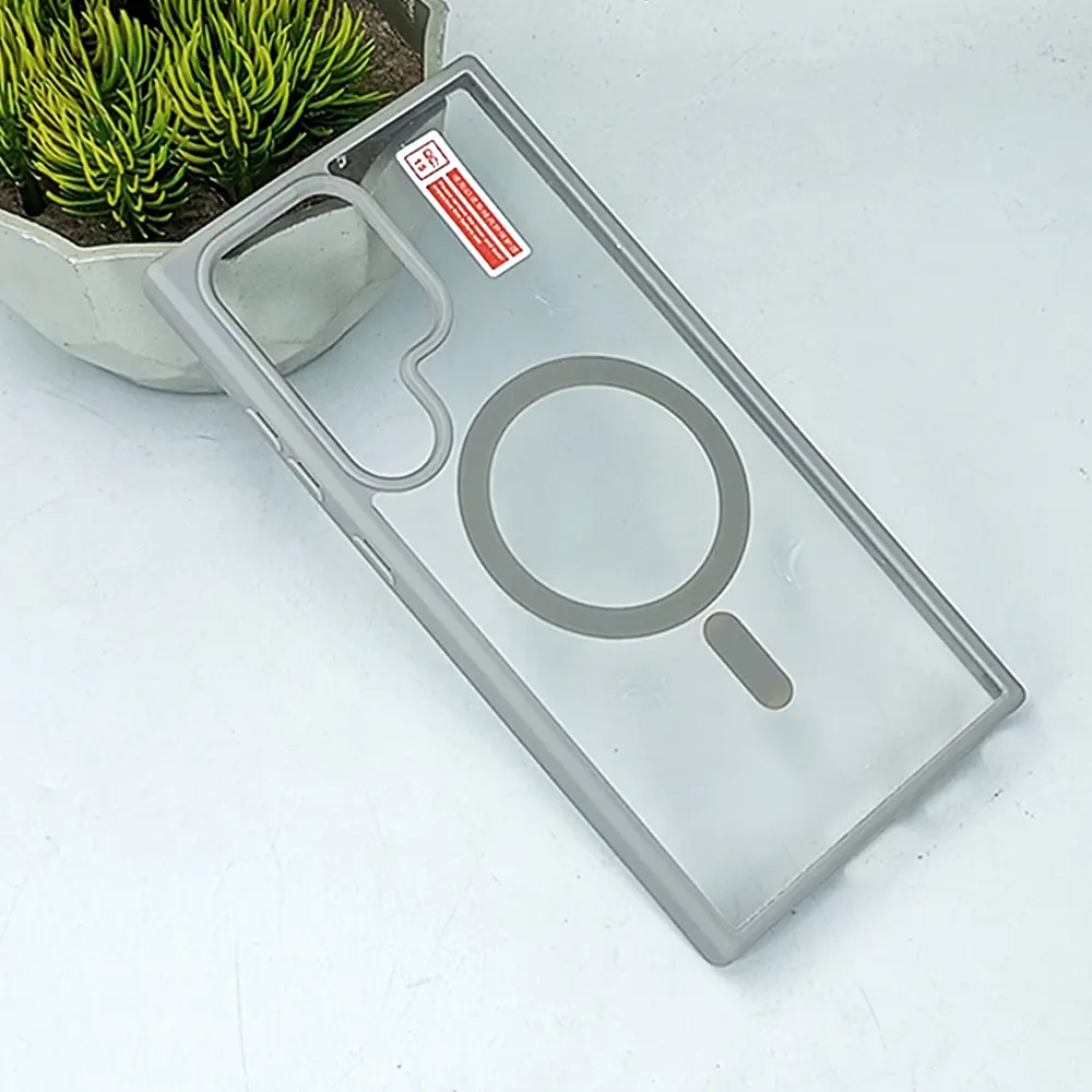Samsung Galaxy S24 Ultra Colour Border Magsafe Wireless Back Case (Natural Titanium)