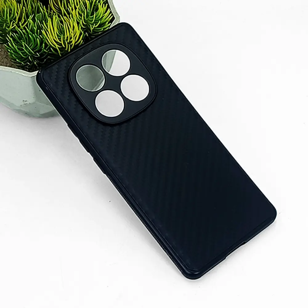 Xiaomi Redmi Note 14 Pro 4G Matte Soft Silicone Paper Back Case (Black)