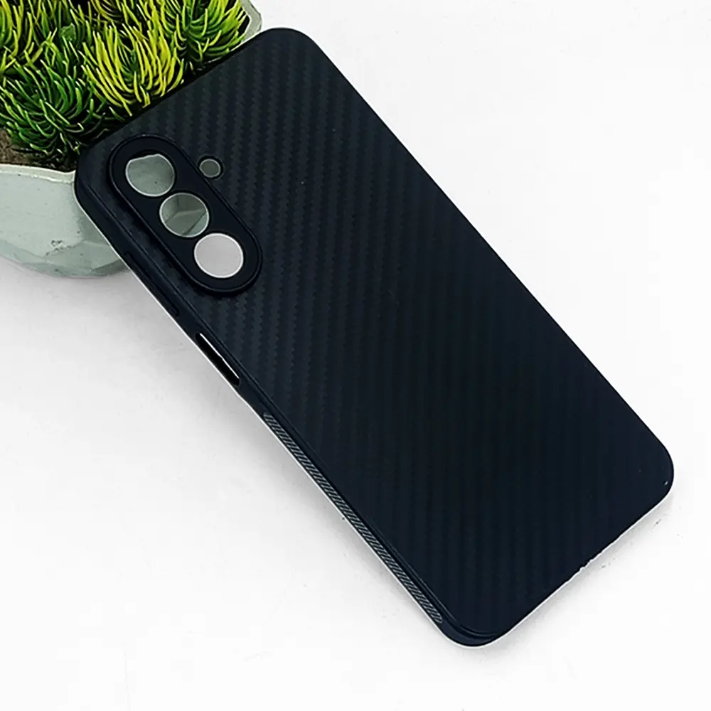[PO4BSA26-4-2] Samsung Galaxy A26 5G Matte Soft Silicone Paper Back Case (Black)