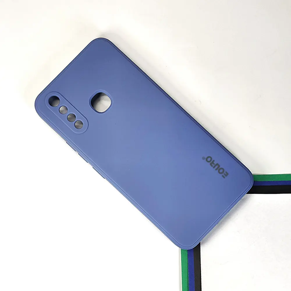 Vivo Y19 Eouro Official Soft Silky Back Case (Sky-Blue)