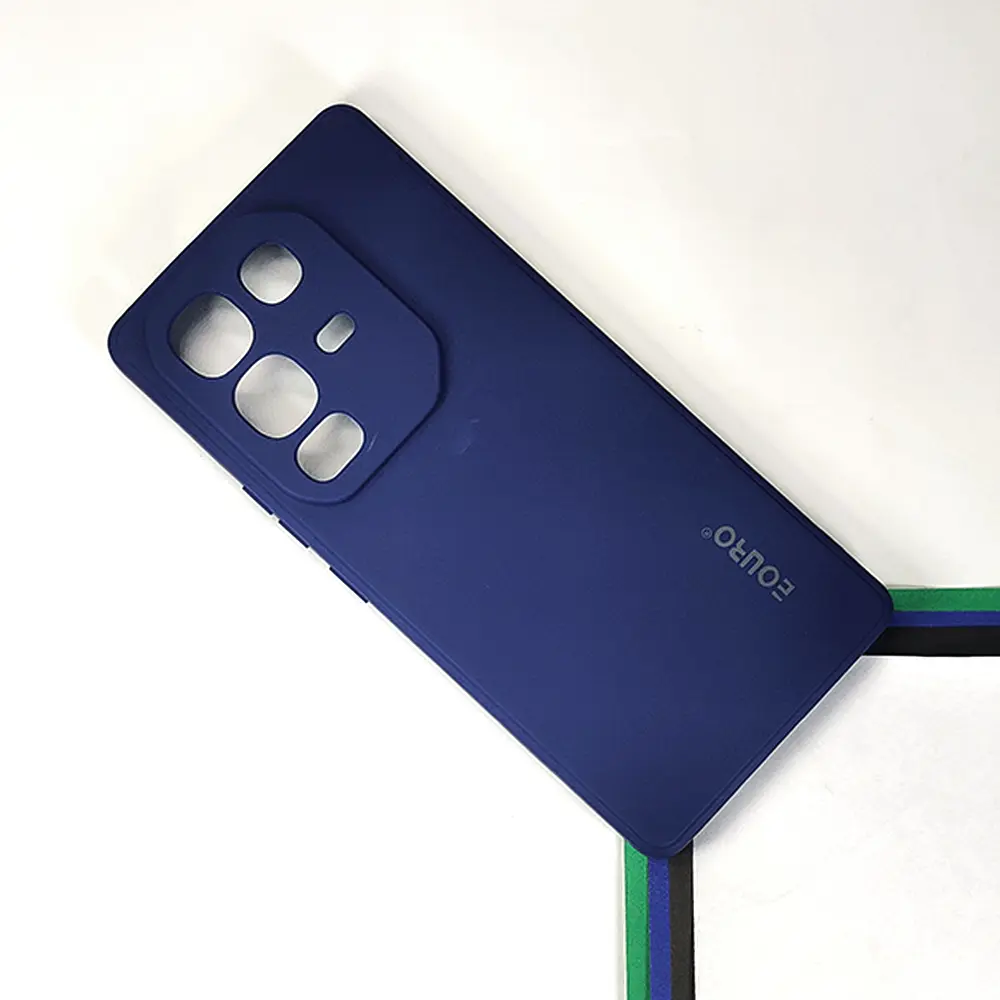 Infinix Note 50 Pro|Note 50 4G Eouro Official Soft Silky Back Case (Navy Blue)