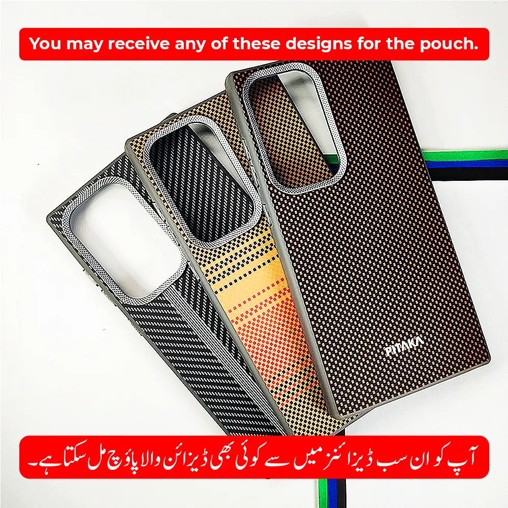 Samsung Galaxy S24 Ultra 3D PITAKA Fiber Fusion Edition Back Case