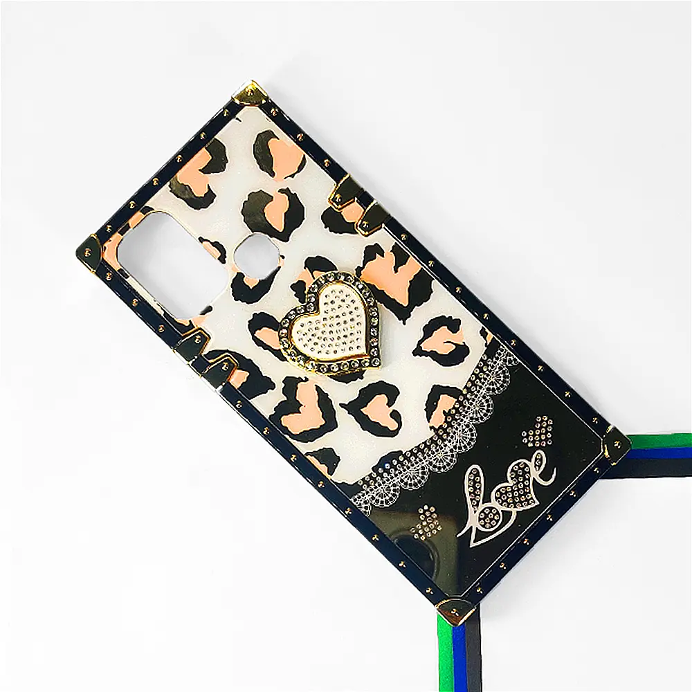 Infinix Hot 11 Play|Hot 10 Play|Hot 9 Play Ladies Luxury LV Case With Back Ring (White)