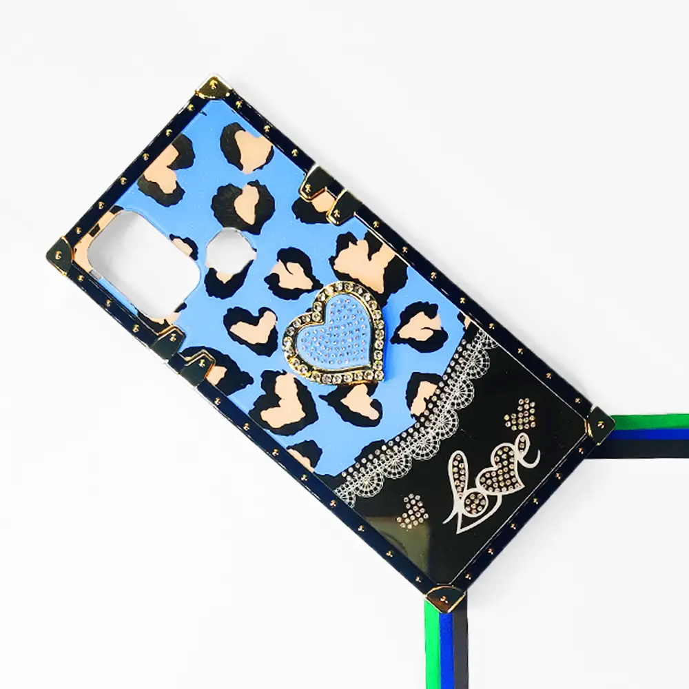 [PO60BIHOT11PY-5-16] Infinix Hot 11 Play|Hot 10 Play|Hot 9 Play Ladies Luxury LV Case With Back Ring (Sky Blue)