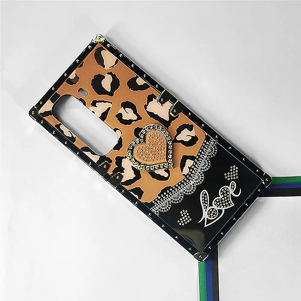 Infinix Hot 50 Pro Plus 4G Ladies Luxury LV Case With Back Ring (Orange)