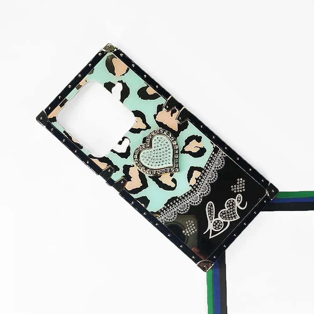 [PO60BTSPRK20C-5-14] Tecno Spark 20C|Infinix Hot 40i | Smart 8 | Smart 8 Pro | Tecno Pop 8 | Spark 20 Ladies Luxury LV Case With Back Ring (Sea Green)