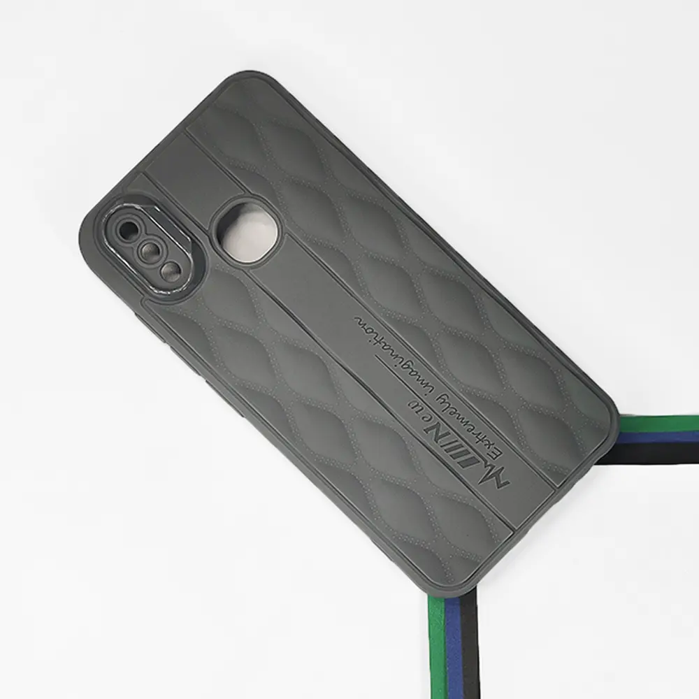 [PO14BVIY91-61-9] Vivo Y95/Y93/Y91 New Soft Silicone Back Case (Gray)