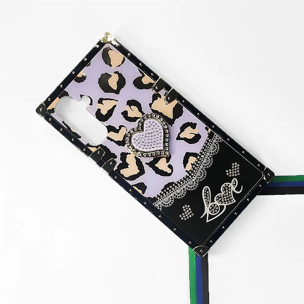 [PO60BSA16-5-29] Samsung Galaxy A16 4G|5G Luxury LV Case With Back Ring (Light Purple)