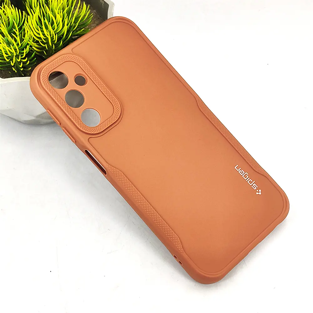 [PO14BSA24-71-13] Samsung A24 4G Spigen Soft Silicone Back Case (Brown)