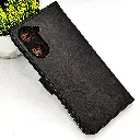 Vivo Y18|Y18e|Y03|Y03T NMT Premium Luxuary Leather Book Case (Black)