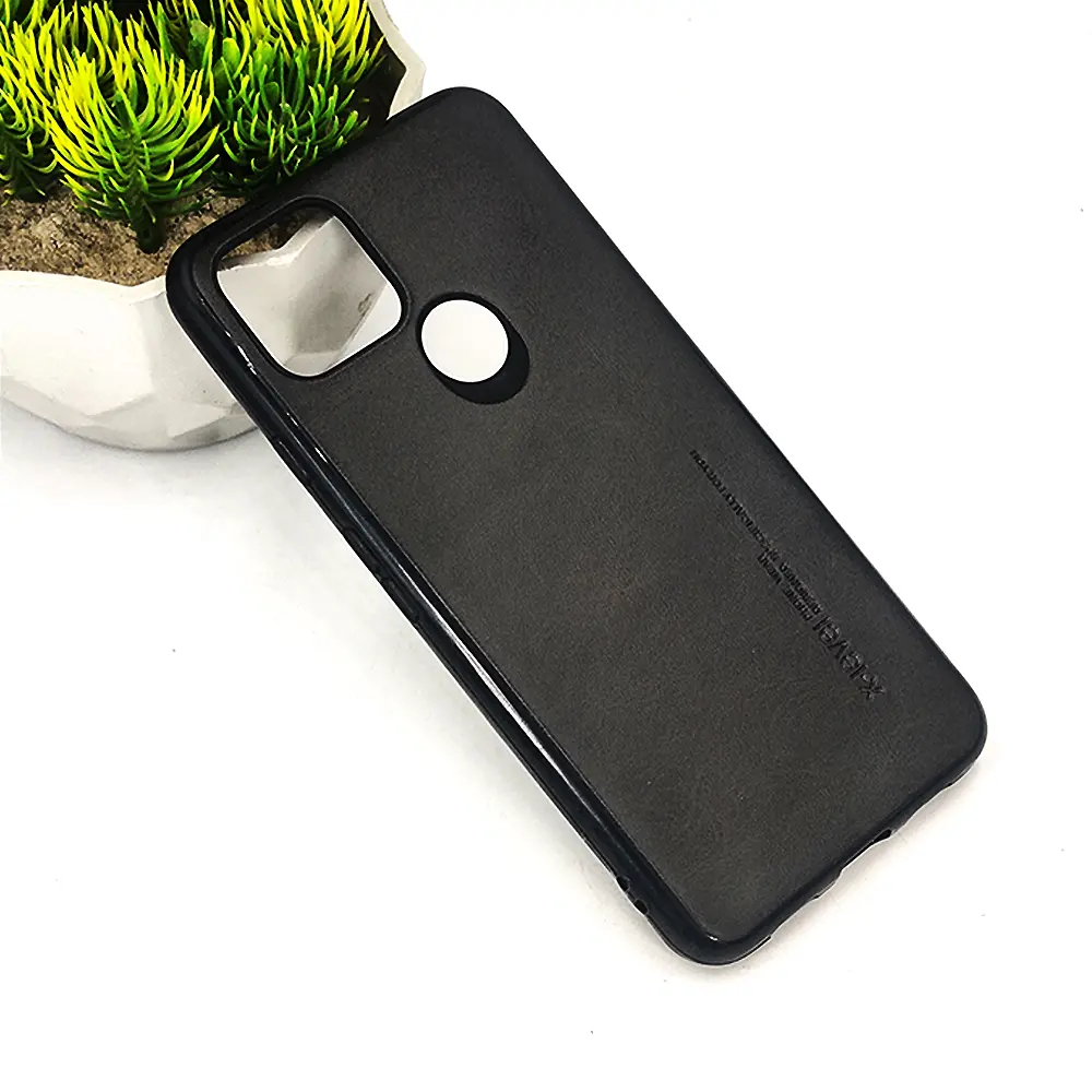 Google Pixel 4A 5G X-Level Luxuary Leather Back Case (Black) 