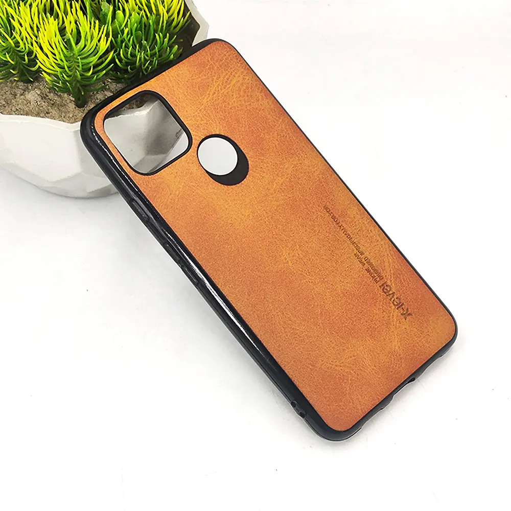 Google Pixel 4A 5G X-Level Luxuary Leather Back Case (Brown)