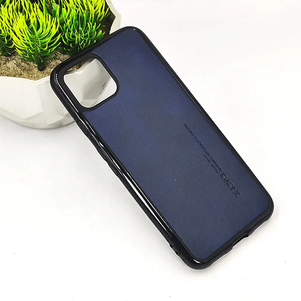 Google Pixel 4 X-Level Luxuary Leather Back Case (Navy Blue) 