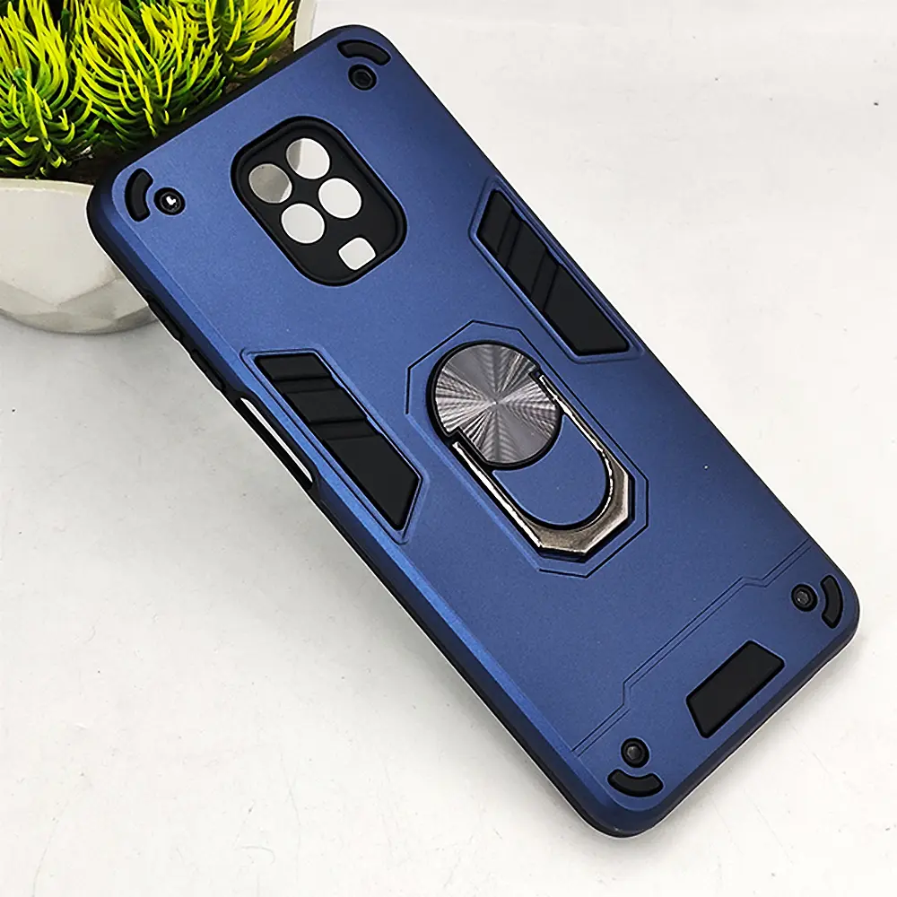 [PO39BMINOT9S-1-17] Xiaomi Redmi Note 9s|Note 9 Pro Armor Back Case (Navy Blue)
