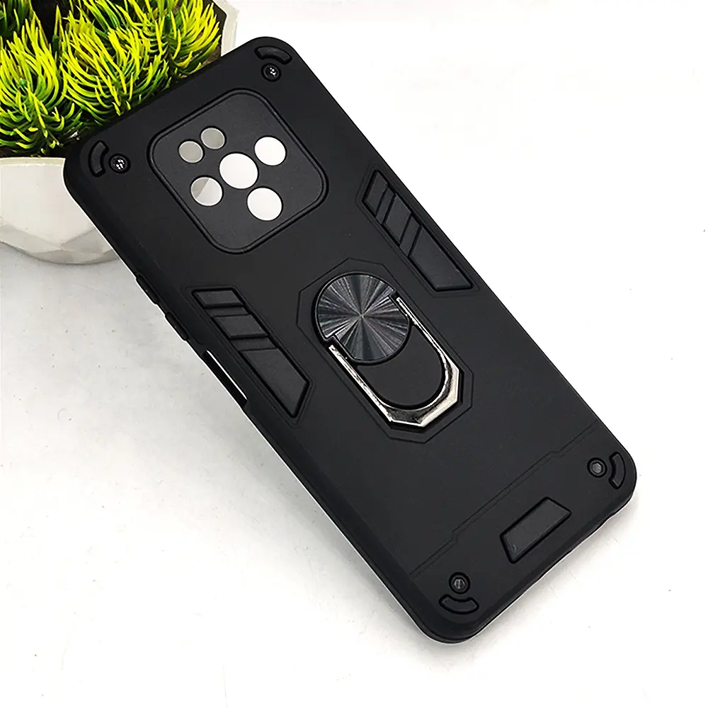 Tecno Camon 16 Premier Armour Back Case (Black)