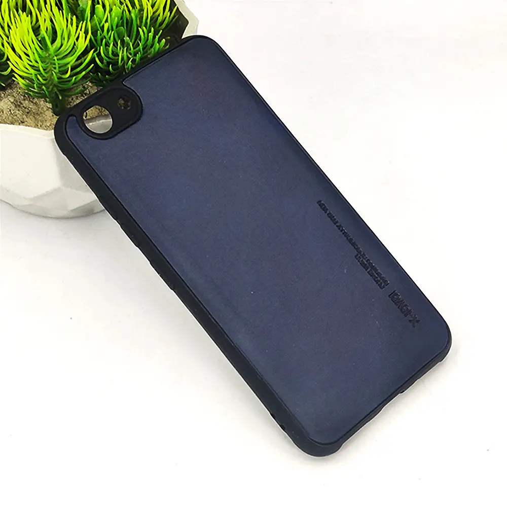 [PO18BVIY53-1-17] Vivo Y53 Leather Case Mobile Pouch (Navy Blue)