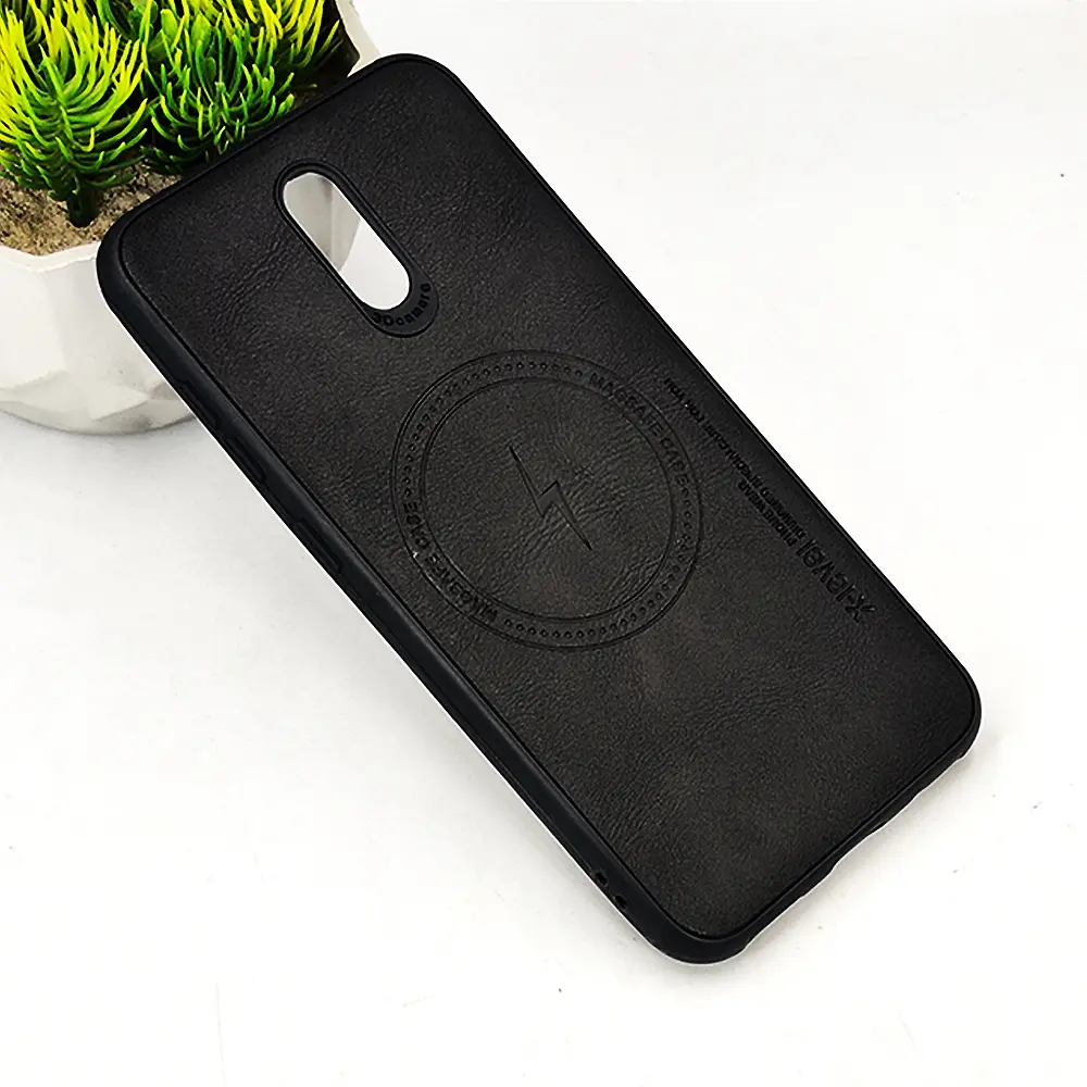 [PO18BNK2.3-2-2] Nokia 2.3 Magsafe Logo X-Level Luxuary Leather Back Case (Black)