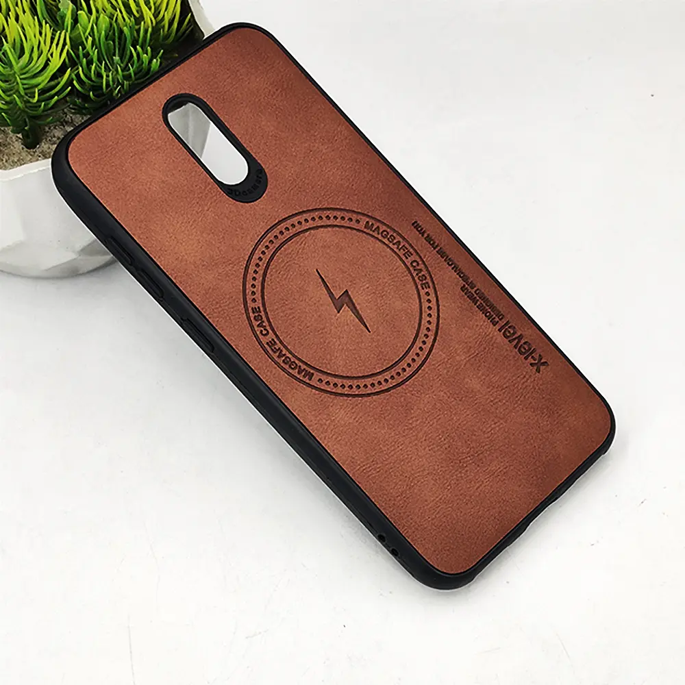 [PO18BNK2.3-2-13] Nokia 2.3 Magsafe Logo X-Level Luxuary Leather Back Case (Brown)