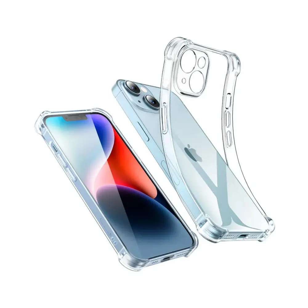 iPhone 14 Plus|15 Plus 1.5 mm Tpu | Transparent Back Case 