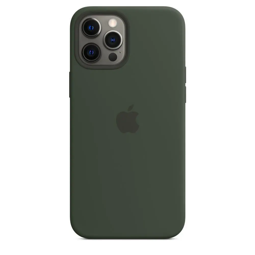 [PO23BIP12PR-1-11] iPhone 12 Pro|iPhone 12 Official Soft Silky Back Case (Green)