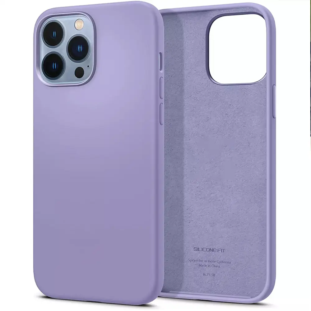 iPhone 13 Pro Max Official Soft Silky Back Case (Light Purple)