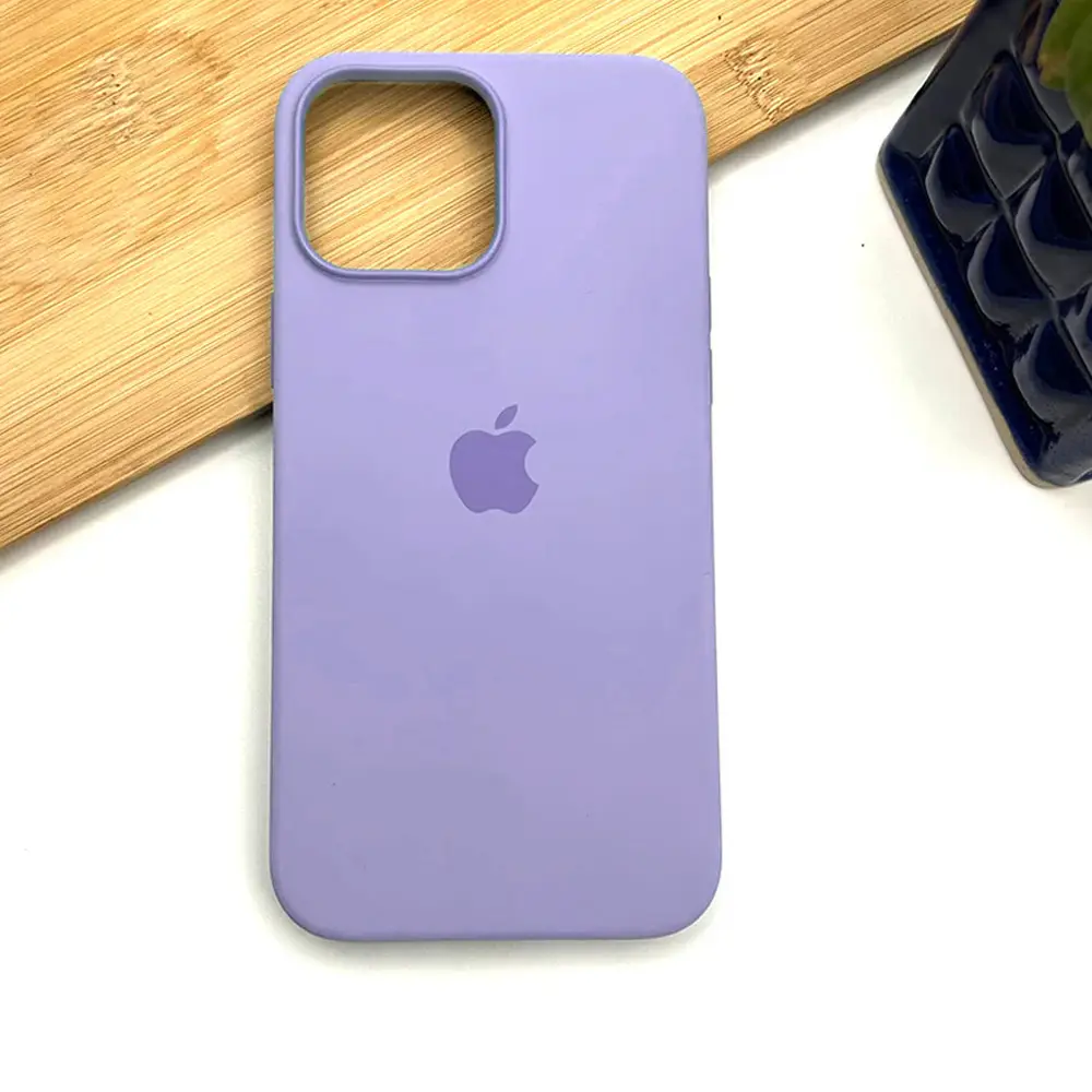 [PO23BIP12PMAX-1-29] iPhone 12 Pro Max Original Official Soft Silky Case (Light Purple)