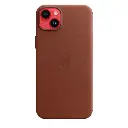 iPhone 13|iPhone 14 Original Official Soft Silky Back Case (Brown)