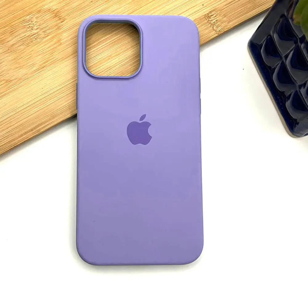 iPhone 13|iPhone 14 Original Official Soft Silky Back Case (Light Purple)