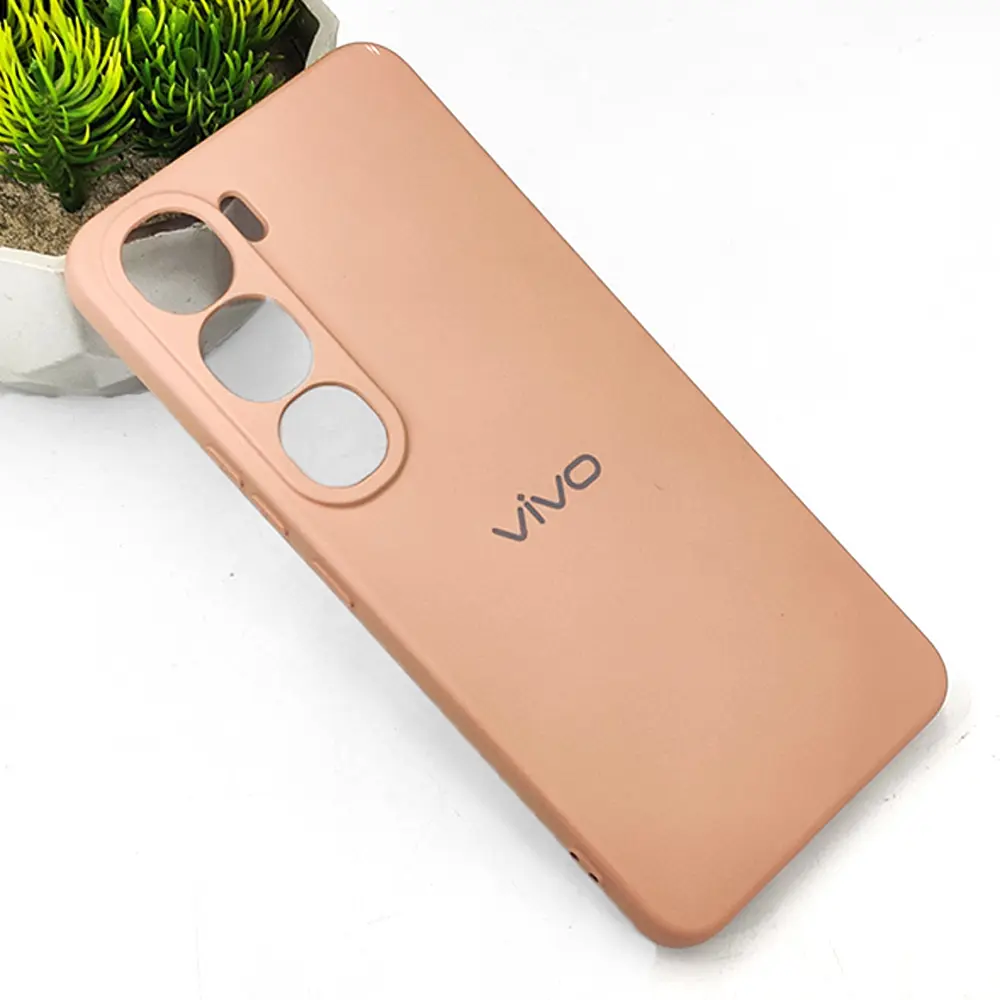 Vivo Y200 4G|V40 Lite|Y300 5G Official Soft Silky Back Case (Desert Titanium)