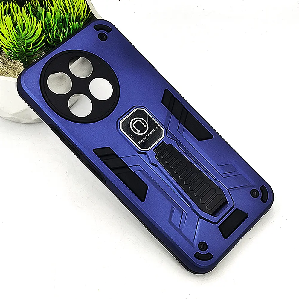 Tecno Spark 30 Pro Armour With Stand Back Case (Navy Blue)