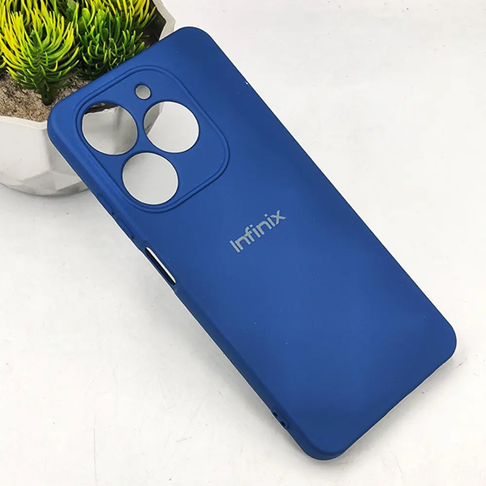 Tecno Spark 20|Spark 20C|Spark Go 2024|Pop 8|Infinix Smart 8|Smart Pro|Smart 8 Plus|Hot 40i Official Soft Silky Back Case (Blue)