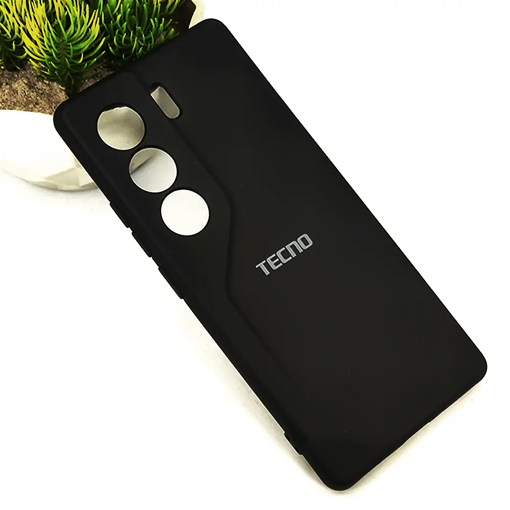 Tecno Camon 40 Pro Official Soft Silky Back Case (Black)