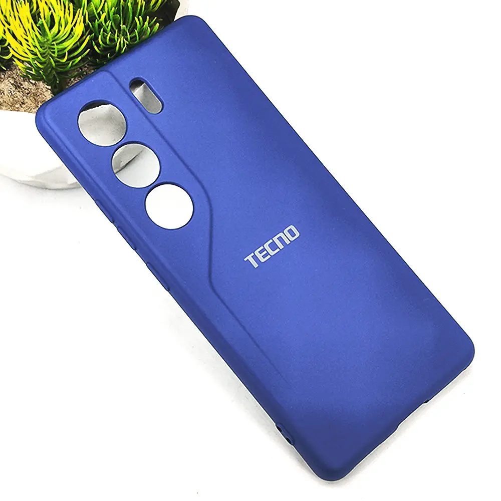 Tecno Camon 40 4G Official Soft Silky Back Case (Blue)