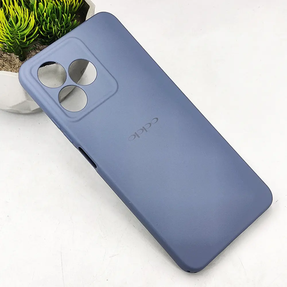 Oppo Realme C51|Realme C53|Narzo N53|Sparx Neo 8 Pro Official Soft Silky Back Case (Blue Gray)