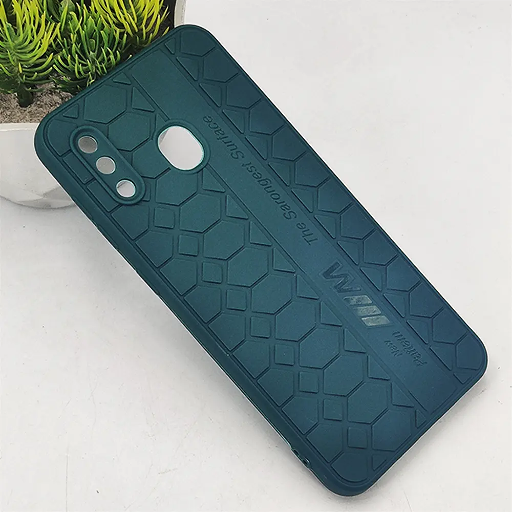 Samsung Galaxy A30|A20|M10s [The Sarongest Surface] Soft Silicone Back Case (Green)