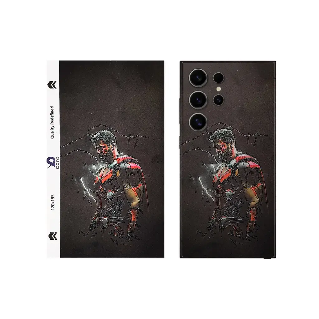 3D Printed Mobile Back Customize Skin( Thor )