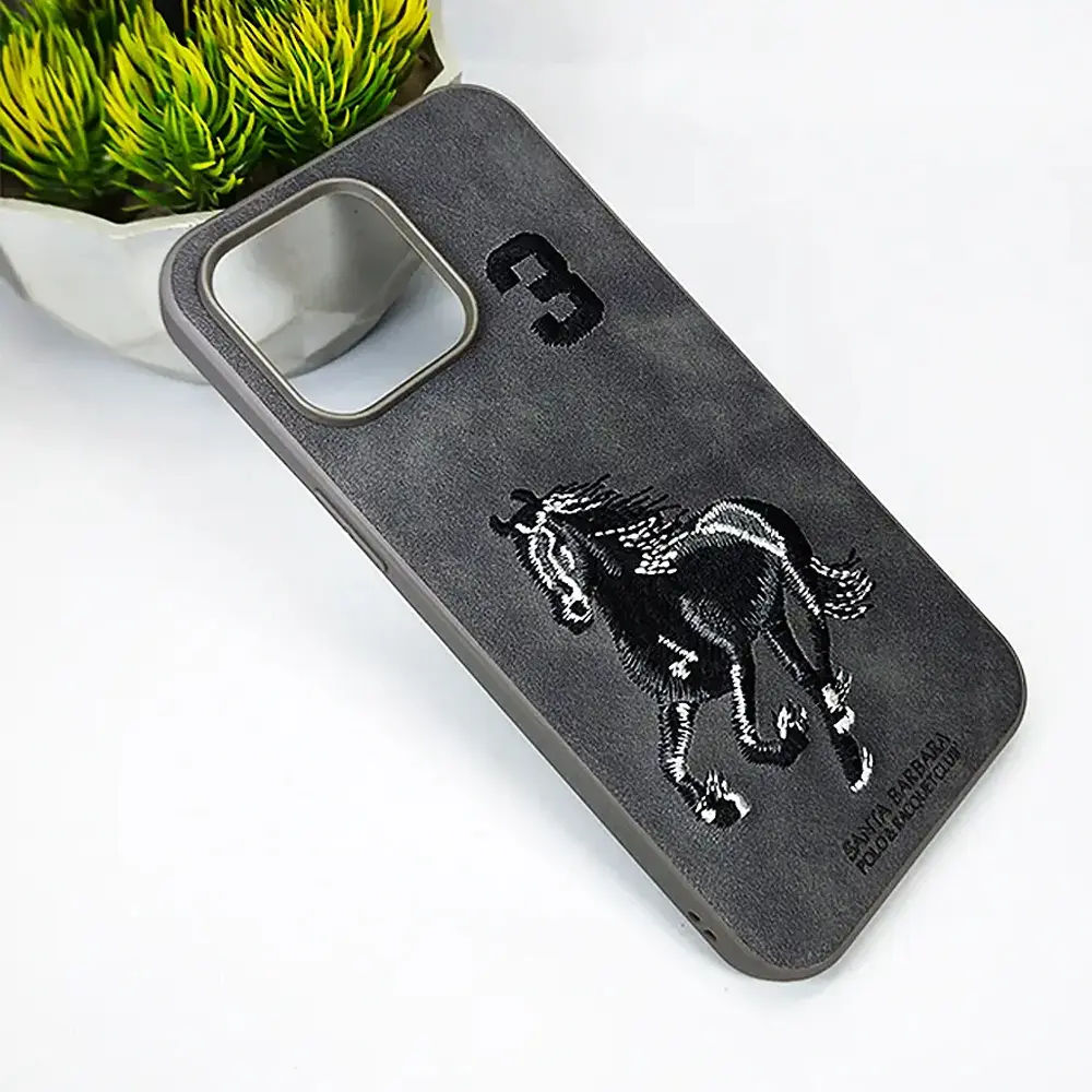 [PO43BIP13PMAX-17-36] iPhone 13 Pro Max Santa Barbara Polo&Racquet Club Back Case (Natural Tiatnium)
