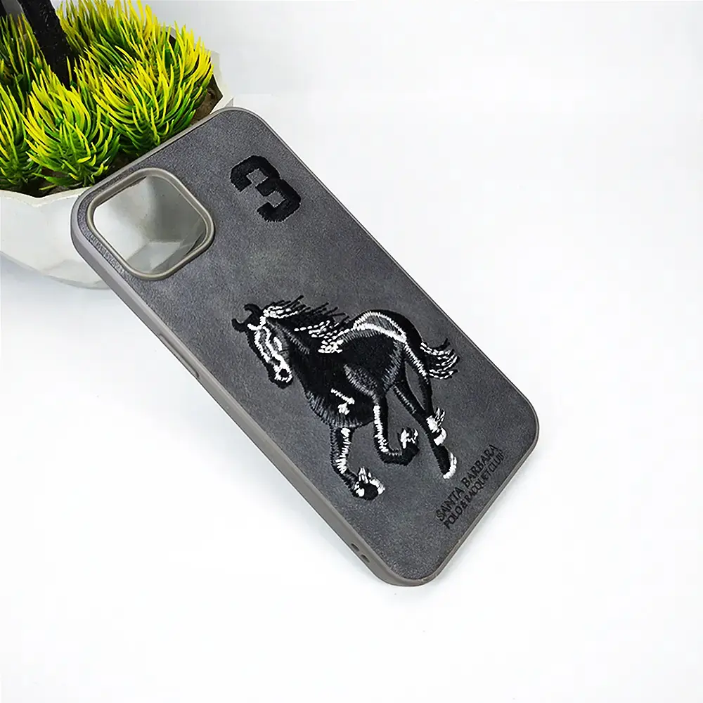 [PO43BIP13-17-36] iPhone 13|iPhone 14 Santa Barbara Polo&Racquet Club Back Case (Natural Titanium)