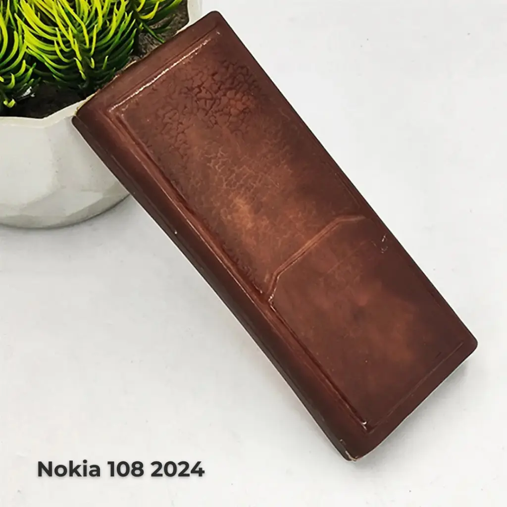 [PO46BNK108 2024-1-34] Nokia 108 2024 Soft Silicone Back Case (Dark Brown)