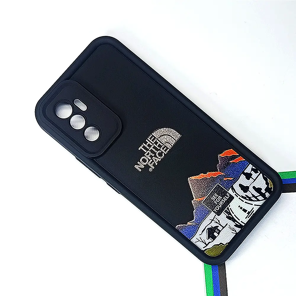 Vivo V23E Printed Soft Silicone Back Case (Black)