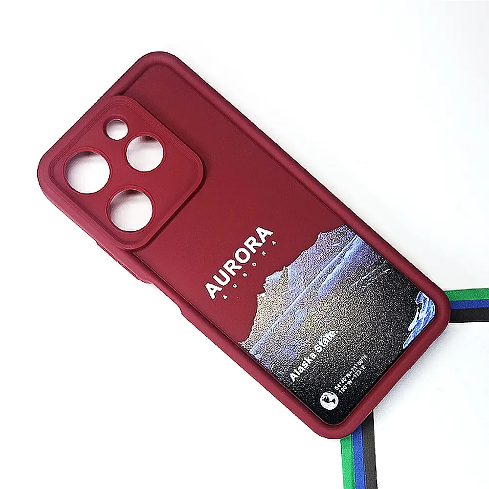 Tecno Spark 10 Pro Printed Soft Silicone Back Case (Maroon) 