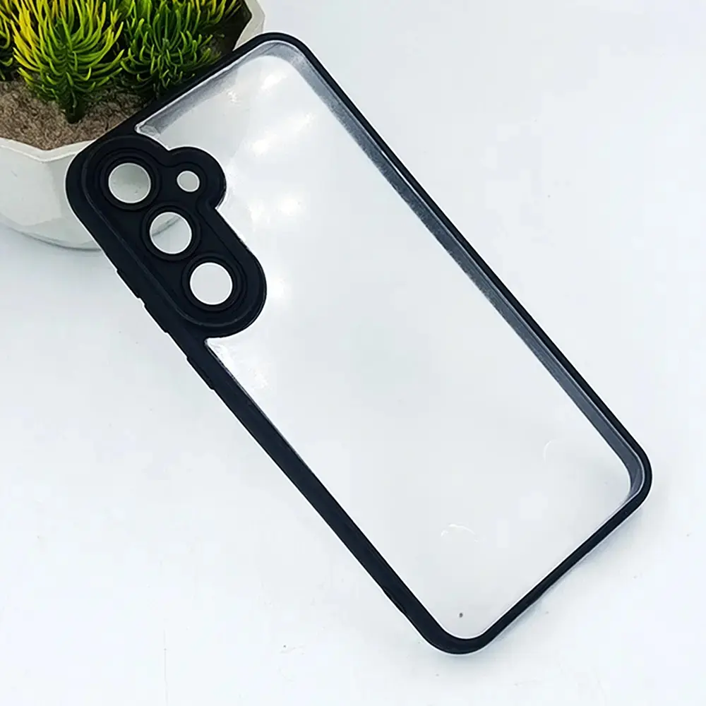 Samsung A16 Side Color & Transparent Spigen Back Case (Black) 